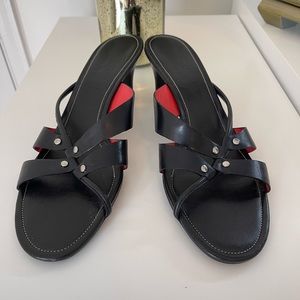 Cole Haan Black Strap Heels size 11B